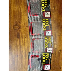Crawford 18025 Peg Hook Locks, 1/8" x 1/4" 18025 4 Packages